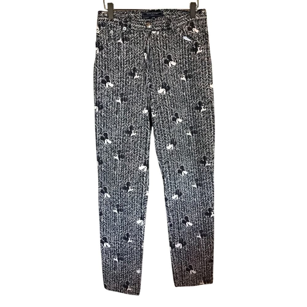 ERNEST LE GAMIN Paris Disney Collaboration Mickey Mouse Skinny Jeans Womens‎ 4